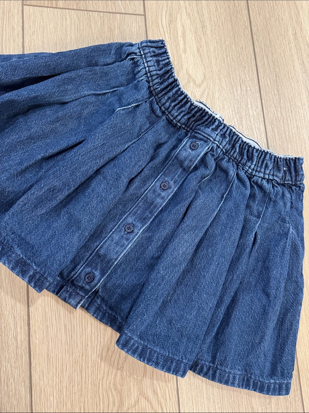 Offline by Aerie Denim Pleated Skort Sz S Trendy Back to School Y2K Style 90s